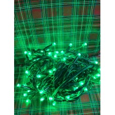 DIŞ MEKAN FİŞLİ 220V KOYU YEŞİL KABLO 10 METRE SABİT YEŞİL IŞIK EKLENEBİLİR LED YILBAŞI IŞIK ZİNCİRİ