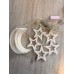 FİŞLİ ŞEFFAF KABLO 2 METRE EN 90CM-60CM -SIRALI SAÇAK BOY  AY VE YILDIZ SARI IŞIK İÇ MEKAN PERDE LED