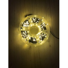 50 METRE SİYAH KABLO SABİT IŞIK GÜNIŞIĞI YILBAŞI AĞACI SÜSLEME İP LED IŞIK