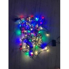 10 METRE 100 LEDLİ SİYAH KABLO RGB  KARIŞIK RENK ANİMASYONLU EKLENEBİLİR İP  LED IŞIK