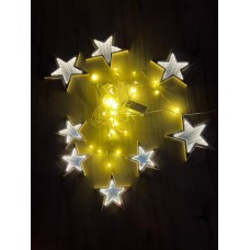 3 METRE GENİŞLİK 60 CM SAÇAK BOYU 3 BOYUTLU ANİMASYONLU YILDIZ - YILDIZ SET PERDE LED IŞIK
