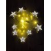 3 METRE GENİŞLİK 60 CM SAÇAK BOYU 3 BOYUTLU ANİMASYONLU YILDIZ - YILDIZ SET PERDE LED IŞIK