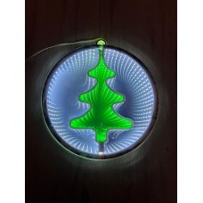 ÇAPI 30 CM 3 BOYUTLU SABİT LED IŞIKLI ÇAM AĞACI DEKORU