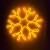 220 VOLT DIŞ MEKANA UYGUN 50X50 CM ÖLÇÜSÜNDE AMBER RENK ÇİFT TARAFLI YILDIZ DEKOR NEON LED IŞIK 