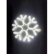 220 VOLT DIŞ MEKANA UYGUN 50X50 CM ÖLÇÜSÜNDE BEYAZ RENK ÇİFT TARAFLI YILDIZ DEKOR NEON LED IŞIK 