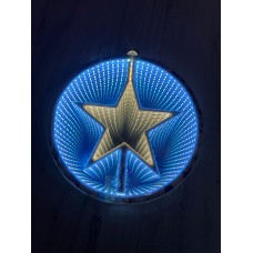 ÇAPI  30 CM 3 BOYUTLU  SABİT LED  IŞIKLI YILDIZ DEKORU