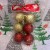 6'LI  YILBAŞI ÇAM AĞACINA ASILABİLEN 6 CM NOEL GOLD-KIRMIZI DEKOR SÜS