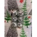 6'LI  YILBAŞI ÇAM AĞACINA ASILABİLEN 5 CM NOEL KROM AYNALI DEKOR SÜS