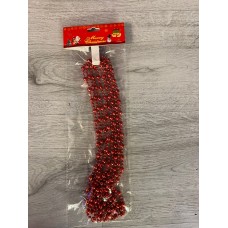 YILBAŞI ÇAM AĞACINA ASILABİLEN 270 CM KIRMIZI DEKOR SÜSLEME ZİNCİRİ