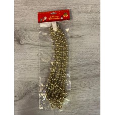 YILBAŞI ÇAM AĞACINA ASILABİLEN 270 CM GOLD SARI DEKOR SÜSLEME ZİNCİRİ