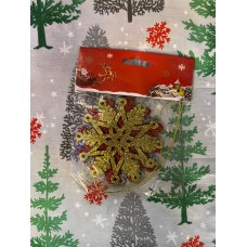 3'LÜ YILBAŞI ÇAM AĞACINA ASILABİLEN 10 CM NOEL  KARTANESİ DEKOR SÜS