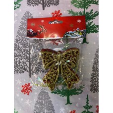 3'LÜ  YILBAŞI ÇAM AĞACINA ASILABİLEN 8 CM NOEL FİYONK DEKOR SÜS