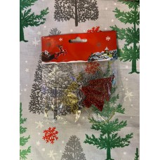 3'LÜ  YILBAŞI ÇAM AĞACINA ASILABİLEN 7 CM NOEL ÇAMAĞACI DEKOR SÜS