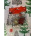 3'LÜ  YILBAŞI ÇAM AĞACINA ASILABİLEN 7 CM NOEL ÇAMAĞACI DEKOR SÜS