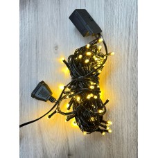 10 METRE SİYAH KABLO GÜNIŞIĞI SARI IŞIK EKLENEBİLİR PARTİ LED YILBAŞI IŞIK ZİNCİRİ