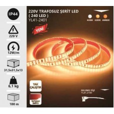 2835 240 LEDLİ DOB HORTUM LED 6500K BEYAZ GÜNIŞIĞI AMBER