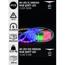12V 5050 İÇ MEKAN RGB ŞERİT LED