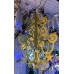 RAMAZAN DEKOR KANDİL ANAGRAM METALİK PIRILTILI AVİZE SÜS 36,5x52cm