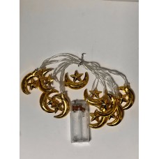 PİLLİ GÜNIŞIĞI RENKLİ 2 METRE RAMAZAN KANDİL MOTİFLİ FENER IŞIK