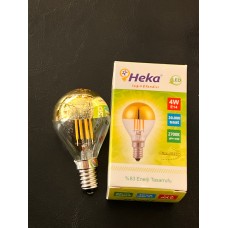 4 WATT E14 DUYLU DİMMERLİ G45 MODELİ 220 LÜMEN 2700 KELVİN GÜNIŞIĞI GOLD AYNALI ENDİREKT LED AMPUL