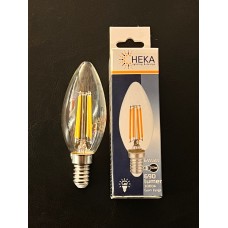 6  WATT E14 DUYLU ŞEFFAF CAMLI 690 LÜMEN  3000 KELVİN  GÜNIŞIĞI BUJİ LED AMPUL