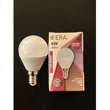 6 WATT E14 DUYLU G45 MODELİ 500 LÜMEN 6500 KELVİN BEYAZ IŞIK LED AMPUL