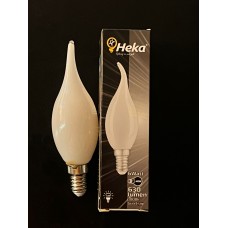 6 WATT E14 DUYLU 630 LÜMEN SOFT CAMLI  3000 KELVİN GÜNIŞIĞI  KIVRIK BUJİ LED AMPUL