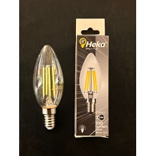 6 WATT E14 DUYLU  ŞEFFAF CAMLI 690 LÜMEN 6500 KELVİN BEYAZ IŞIK BUJİ LED AMPUL