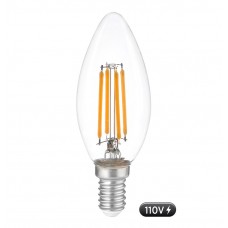 ERD-900 110V C35 ŞEFFAF DÜZ 4W 2700K E14 LED AMPUL