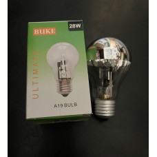 KROM AYNALI ENDİREKT 220 VOLT 28 WATT HALOJEN A60 NORMAL E27  DUYLU HALOJEN AMPUL 