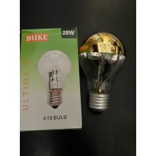 GOLD AYNALI ENDİREKT 220 VOLT 28 WATT HALOJEN A60 NORMAL E27  DUYLU HALOJEN AMPUL 