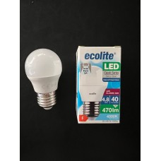 ECOLİTE 4.8 WATT E-27 DUYLU 470 LÜMEN 4000 KELVİN GÜNIŞIĞI G45 OPAL LED AMPUL