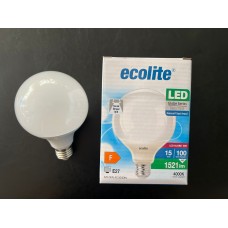 ECOLİTE 15 WATT 1521 LÜMEN 4000 KELVİN SICAK BEYAZ G95 OPAL LED AMPUL