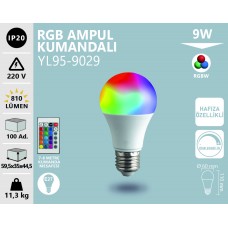 9W RGB AMPUL KUMANDALI