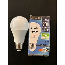 9 WATT 900 LÜMEN 4000 KELVİN ILIK BEYAZ DİMMERLİ LED AMPUL