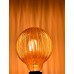 6 WATT E27 DUYLU  AMBER CAMLI DÜZ ÇİZGİ DESENLİ G100  DEKORATİF LED RUSTİK AMPUL