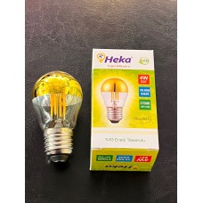 4 WATT G45 MODELİ 220 LÜMEN 2700 KELVİN GÜNIŞIĞI GOLD AYNALI ENDİREKT RUSTİK AMPUL