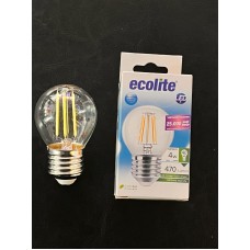 4 WATT E27 DUYLU G45 MODELİ ŞEFFAF CAMLI  6500 KELVİN BEYAZ IŞIK LED RUSTİK AMPUL