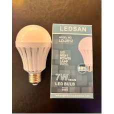 7 WATT ŞARJLI LED AMPUL  560 LÜMEN BEYAZ IŞIK 6500 KELVİN  