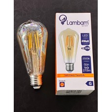 4 WATT E27 DUYLU 270 LÜMEN 2500 KELVİN GÜNIŞIĞI DİMMERLİ ST64 LED RUSTİK AMPUL