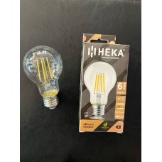 6 WATT ILIK BEYAZ 4000 KELVİN ŞEFFAF CAMLLI 660 LÜMEN E-27 A60 LED AMPUL