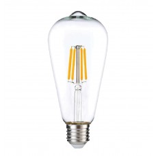 ERD-85 ST64 ŞEFFAF 6W 2700K E27 LED AMPUL