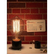 A60 DÜZ ÇİZGİLİ 40 WATT RUSTİK AMPÜL