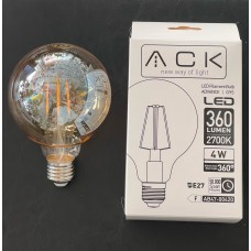 4 WATT 2700 KELVİN GÜNIŞIĞI  360 LÜMEN G95 RUSTİK LED AMPUL