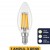 ERD-260 C35 ŞEFFAF DÜZ 6W 3 RENK E14 LED AMPUL